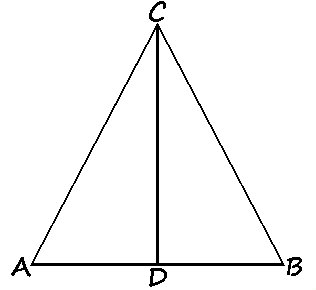 garis tinggi pada segitiga sama kaki