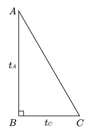 garis tinggi segitiga siku-siku